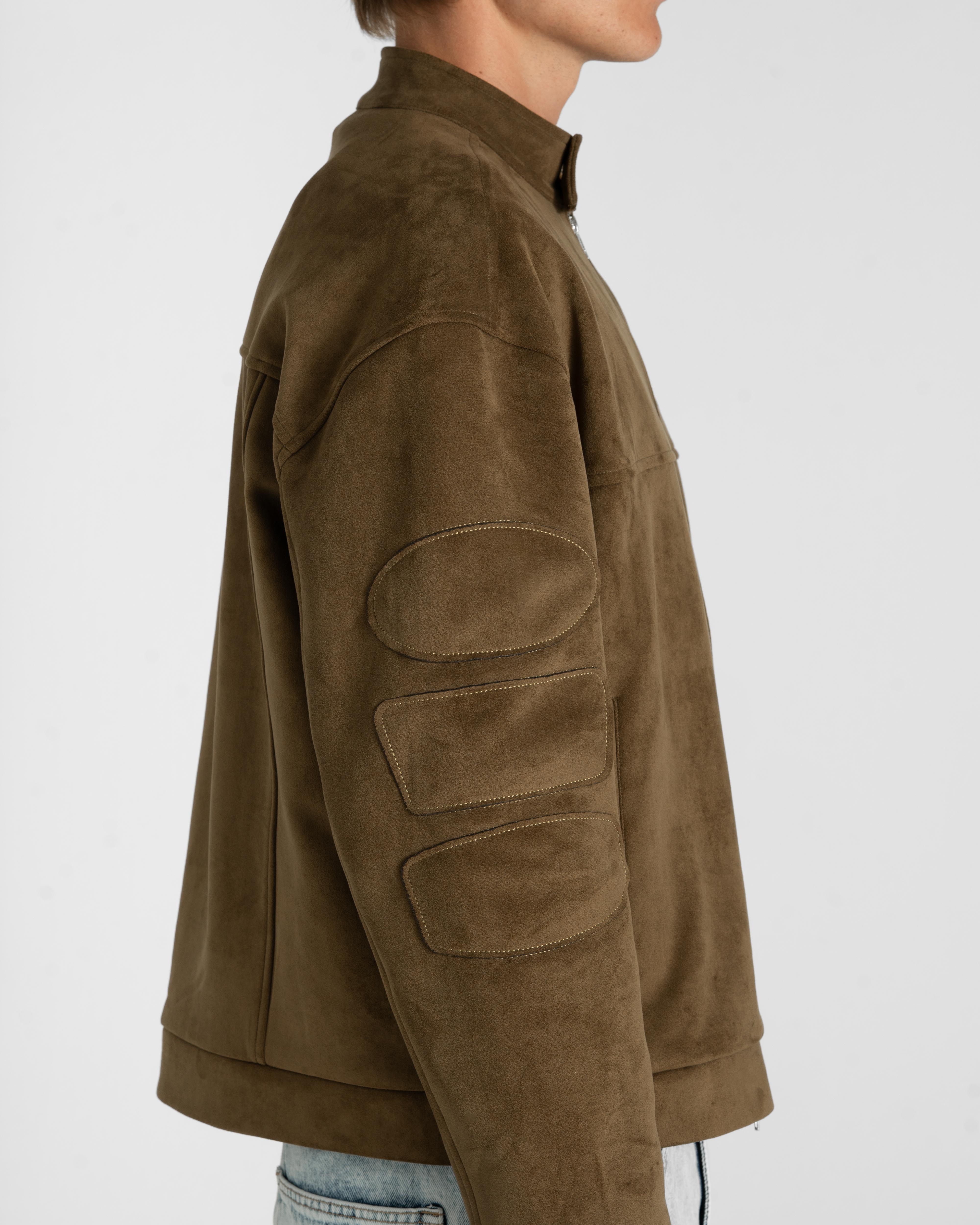 Suede Jacket Moss Green